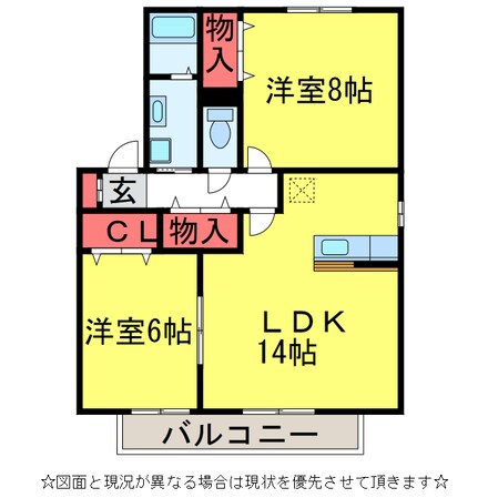 ｽﾄﾘｰﾑABCDEの物件間取画像